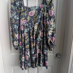 Chelsea28 Floral Puff Sleeve Mini Dress | Size XL | Nordstrom